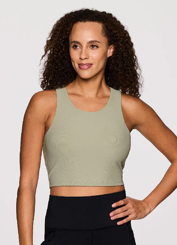 On-Trend Fashion Offers Studio to Street Ribbed Bra Tank