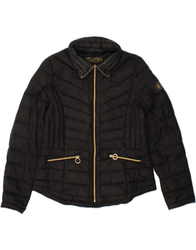 Women's Clothing Stores MICHAEL KORS Womens Padded Jacket UK 14 Large Black Nylon