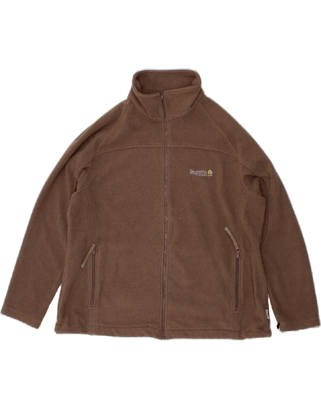 Women's Casual and Dressy Outfits REGATTA Womens Fleece Jacket UK 20 2XL Brown Polyester Women's Casual and Dressy Outfits REGATTA Womens Fleece Jacket UK 20 2XL Brown Polyester