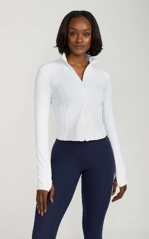 Grab The Hottest Deals Before They Disappear SA Cropped Contour Jacket in White