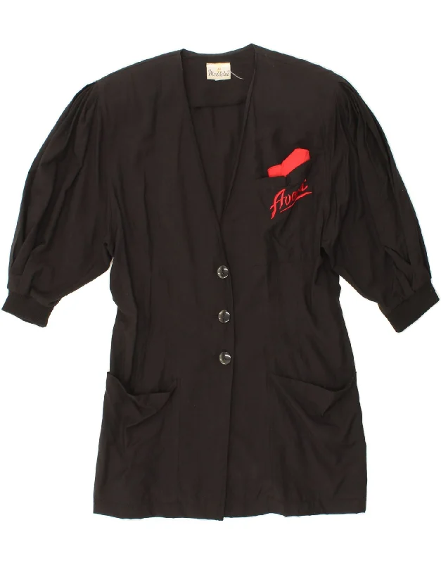 Charming Everyday Clothing For Women MADELEINE Womens Longline 3 Button Blazer Jacket IT 40 Small Black Viscose Charming Everyday Clothing For Women MADELEINE Womens Longline 3 Button Blazer Jacket IT 40 Small Black Viscose