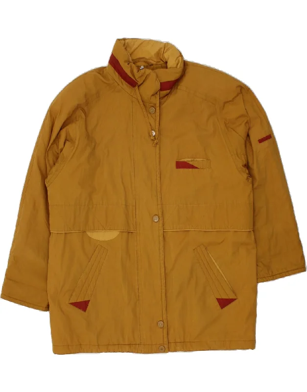 Women's Sporty Clothes VINTAGE Womens Windbreaker Coat UK 18 XL Brown Polyester