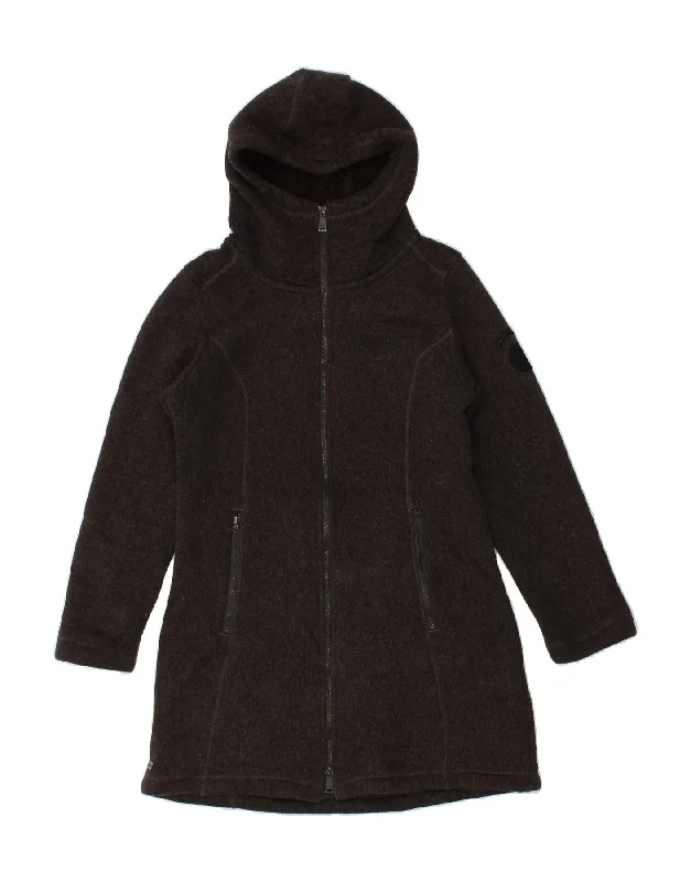 Sale For Women REGATTA Womens Hooded Overcoat UK 10 Small  Grey Polyester