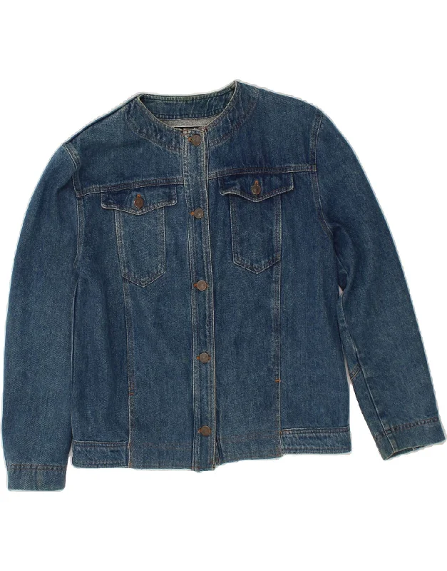 Flash Sales Today VINTAGE Womens Denim Jacket US 6 Medium Blue Cotton
