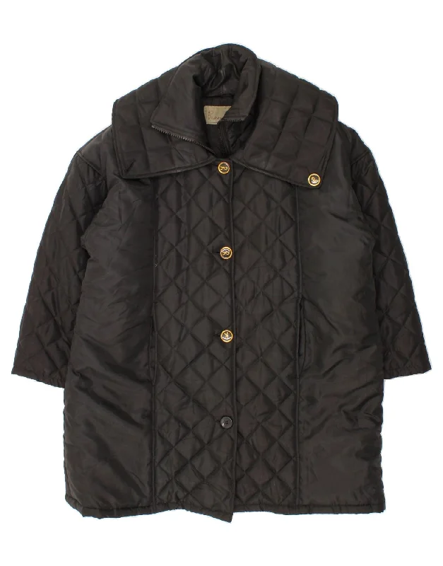 Women's Timeless Attire ROBERTA DI CAMERINO Womens Padded Jacket UK 16 Large Black