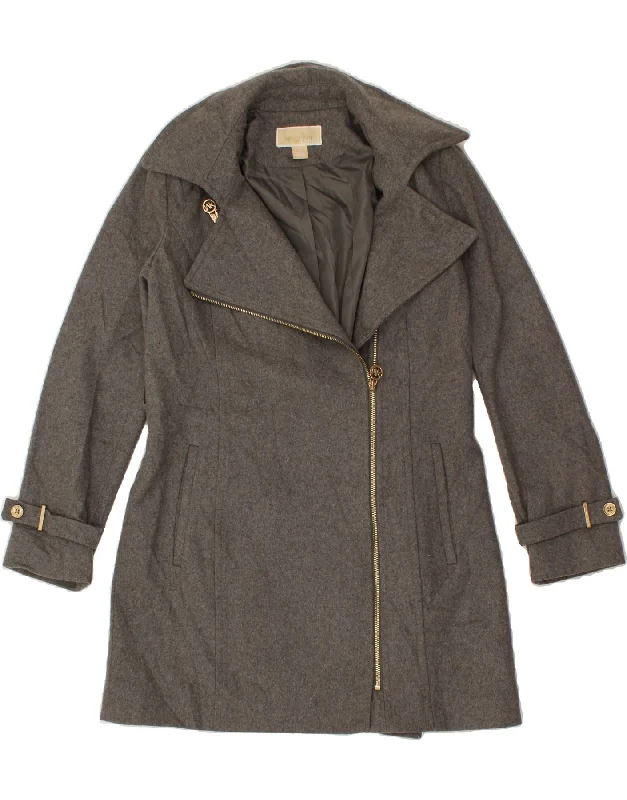 Trendy Boutique Online MICHAEL KORS Womens Overcoat US 8 Medium Grey