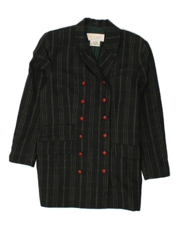 Designer Women's Fashion Online LAUREL Womens Double Breasted Coat EU 40 Medium Green Check New Wool