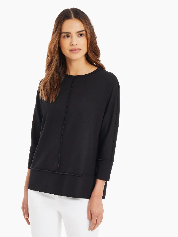 Popular Collection Seam Detail Dolman Tunic