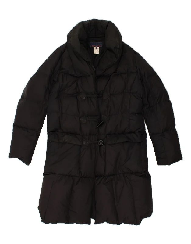 VIP Member Discount LES COPAINS Womens Duffle Padded Coat IT 50 XL Black Polyester