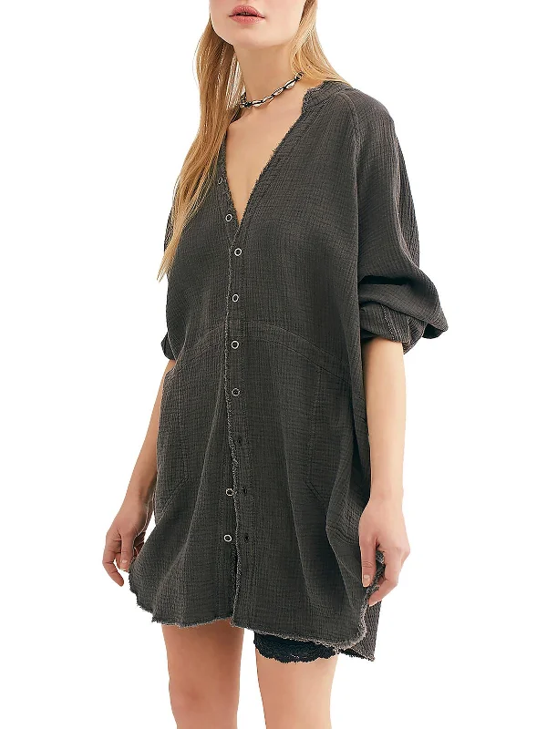 Unbeatable Deals Daydream Womens Cotton Long Sleeve Button-Down Top