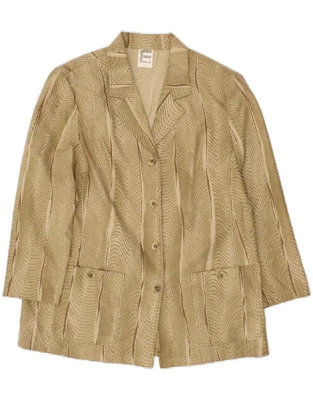Women's Seasonal Clothing FRANKENWALDER Womens 4 Button 3/4 Sleeve Blazer Jacket EU 44 XL Beige Women's Seasonal Clothing FRANKENWALDER Womens 4 Button 3/4 Sleeve Blazer Jacket EU 44 XL Beige