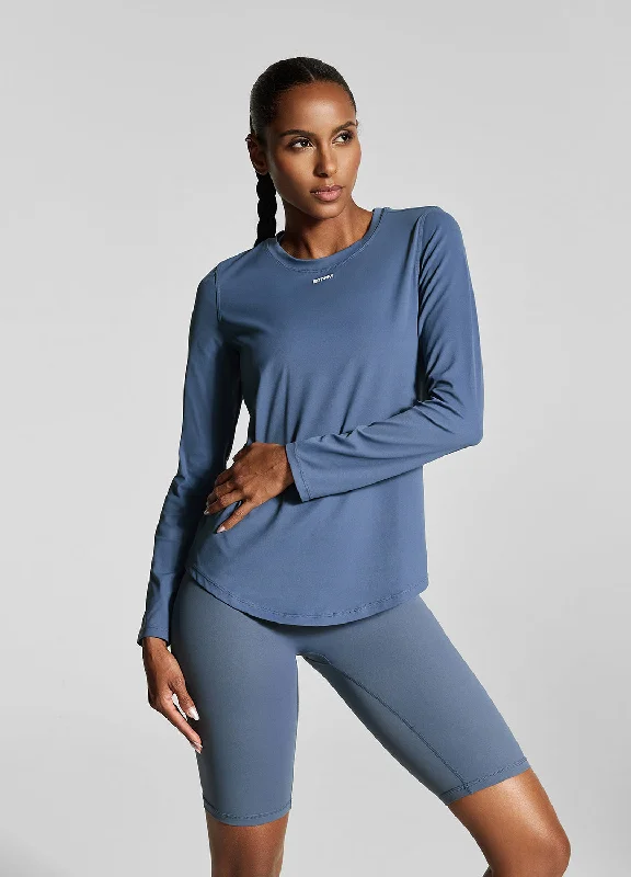 Dive Into Trendy Styles Iris Blue Long Sleeve