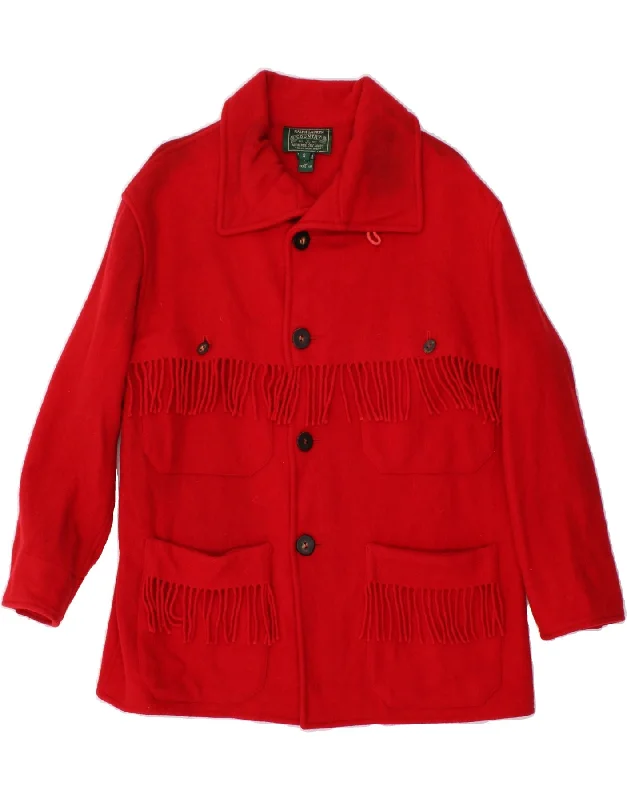 Women's Evening Wear RALPH LAUREN Womens Overcoat UK 10 Small Red Wool