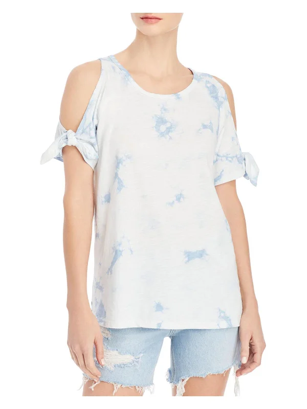 Timeless Fashion, Unbeatable Prices Lou Lou Womens Cold Shoulder Tie Dye Pullover Top