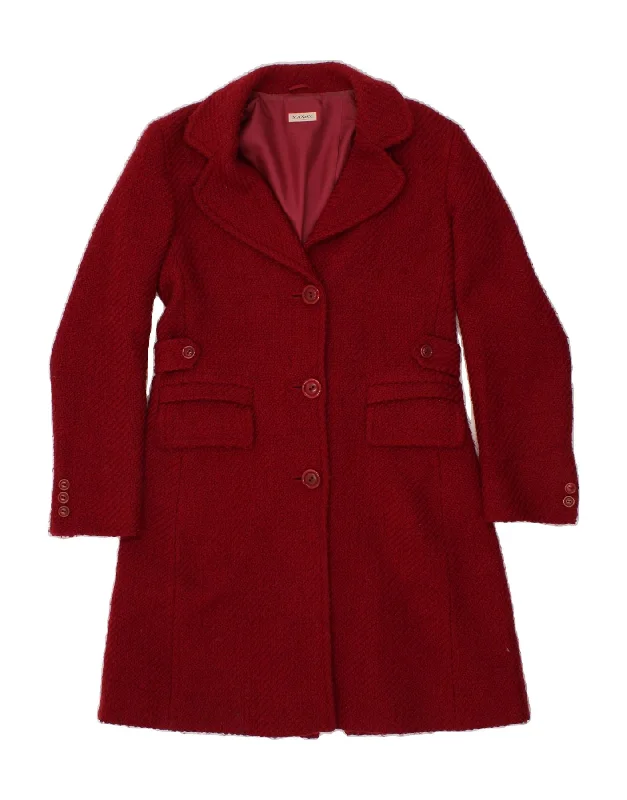 Trendy Outfits For Ladies MAX & CO. Womens Overcoat UK 12 Medium  Red Acrylic