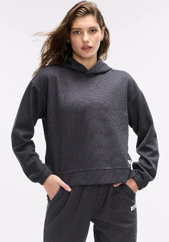Hurry! Special Deals Ending Soon Waffle Snap Pull Over Hoodie