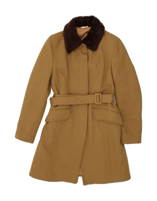 Casual and Comfortable Outfits STEFANEL Womens Overcoat UK 12 Medium Beige