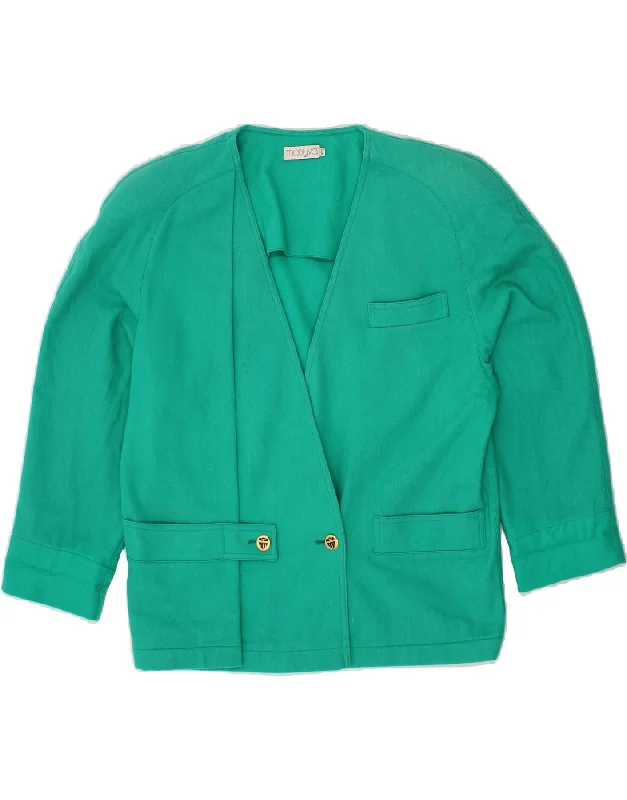 Women's Comfy Loungewear Outfit MODYVA Womens Double Breasted Blazer Jacket EU 40 Medium Blue Women's Comfy Loungewear Outfit MODYVA Womens Double Breasted Blazer Jacket EU 40 Medium Blue