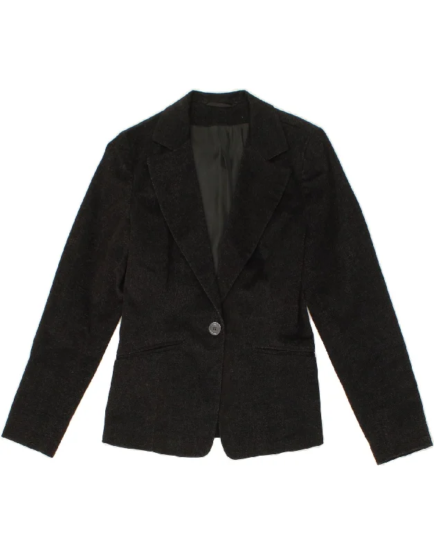 Affordable Trendy Clothes For Women MONA Womens 1 Button Blazer Jacket EU 38 Medium Black Cotton Affordable Trendy Clothes For Women MONA Womens 1 Button Blazer Jacket EU 38 Medium Black Cotton