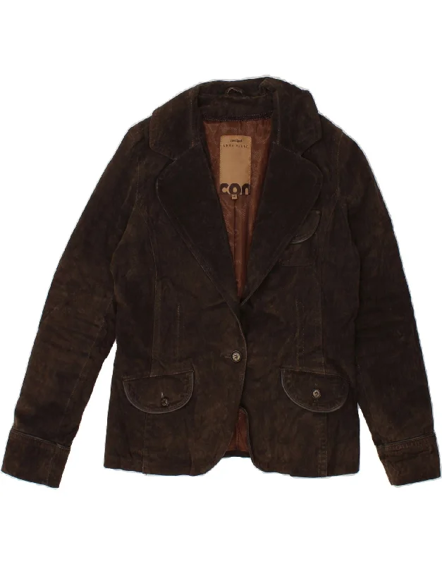 Clothing Online CONBIPEL Womens Leather 1 Button Blazer Jacket IT 46 Large Brown Leather Clothing Online CONBIPEL Womens Leather 1 Button Blazer Jacket IT 46 Large Brown Leather