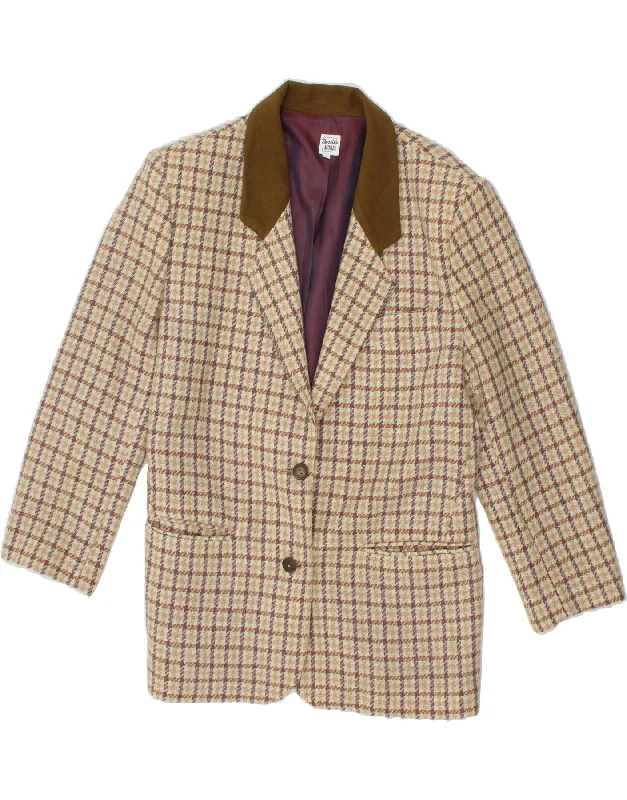 Affordable Women's Clothing MODA DOSSIER Womens 2 Button 3/4 Sleeve Blazer Jacket UK 10 Small Beige Affordable Women's Clothing MODA DOSSIER Womens 2 Button 3/4 Sleeve Blazer Jacket UK 10 Small Beige