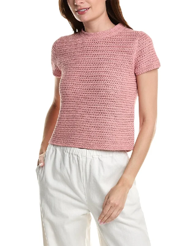 Winter Warehouse Sale Vince Crochet T-Shirt