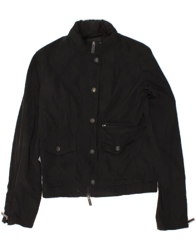 Women's Evening Apparel CALVIN KLEIN Womens Crop Bomber Jacket UK 10 Small Black Polyester Women's Evening Apparel CALVIN KLEIN Womens Crop Bomber Jacket UK 10 Small Black Polyester