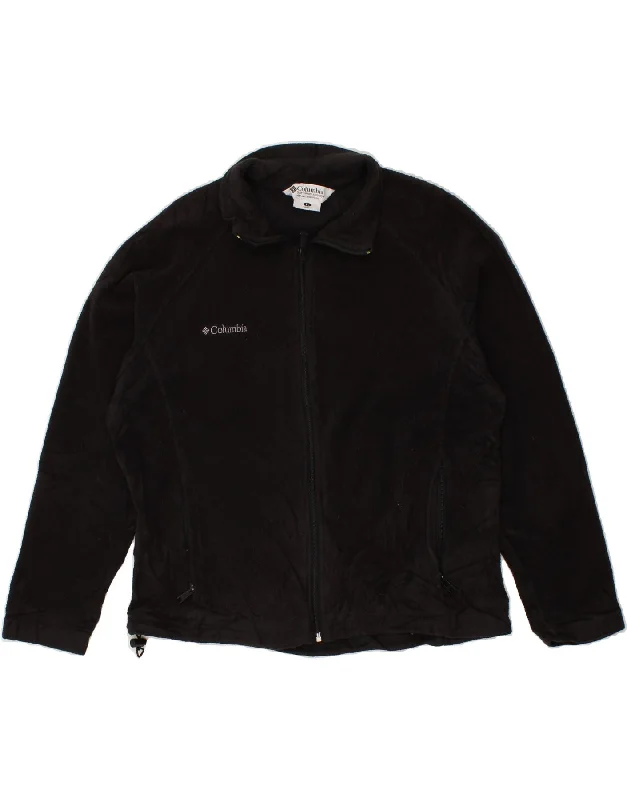 Casual Style for Busy Women COLUMBIA Womens Loose Fit Fleece Jacket UK 18 XL Black Polyester