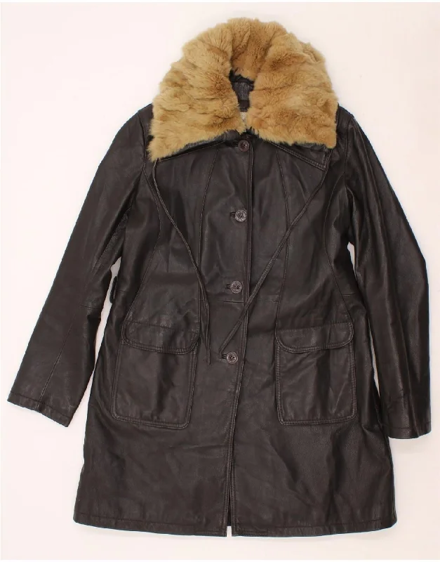 Women's Online Clothing Boutique CONBIPEL Womens Leather Coat IT 48 XL Black Leather Women's Online Clothing Boutique CONBIPEL Womens Leather Coat IT 48 XL Black Leather