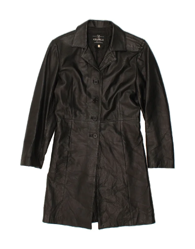 Women's Fashionable Clothing Sets VINTAGE Womens Leather Coat UK 10 Small Black Leather Women's Fashionable Clothing Sets VINTAGE Womens Leather Coat UK 10 Small Black Leather
