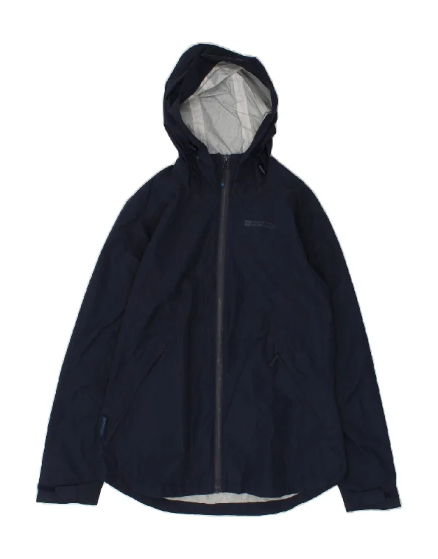 Affordable Women's Clothing Online MOUNTAIN WAREHOUSE Womens Hooded Rain Jacket UK 10 Small Navy Blue