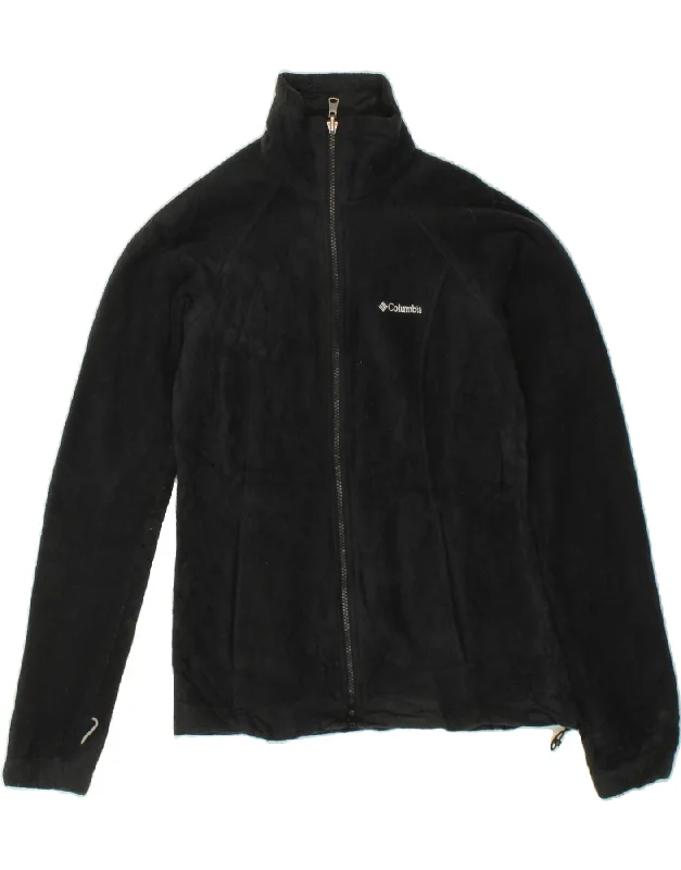 Women Fashion COLUMBIA Womens Fleece Jacket UK 10 Small Black Polyester