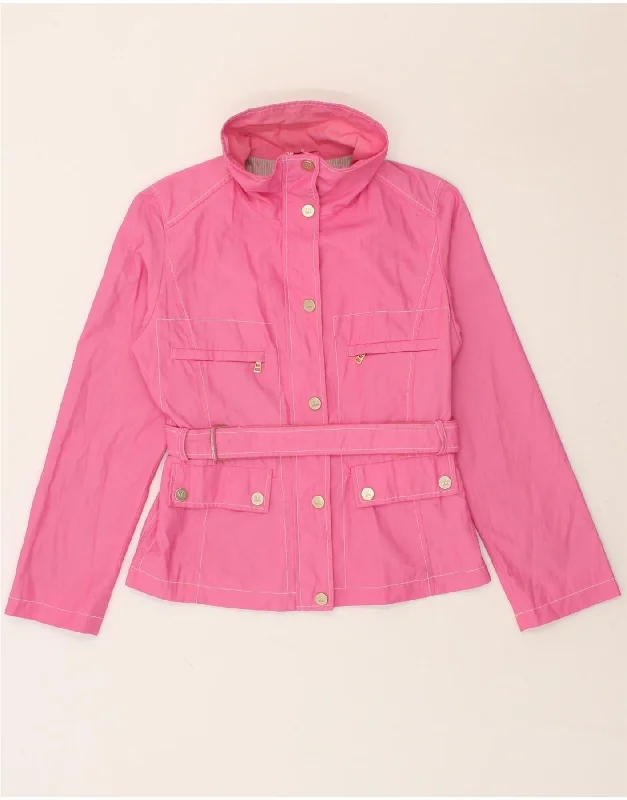 Women's Comfortable Lounge Outfit MAX MARA Womens Utility Jacket UK 6 XS Pink Nylon