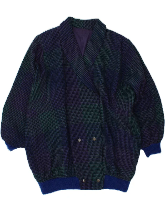 Casual Clothes For Women VINTAGE Womens Double Breasted Coat UK 20 2XL Multicoloured Houndstooth Casual Clothes For Women VINTAGE Womens Double Breasted Coat UK 20 2XL Multicoloured Houndstooth