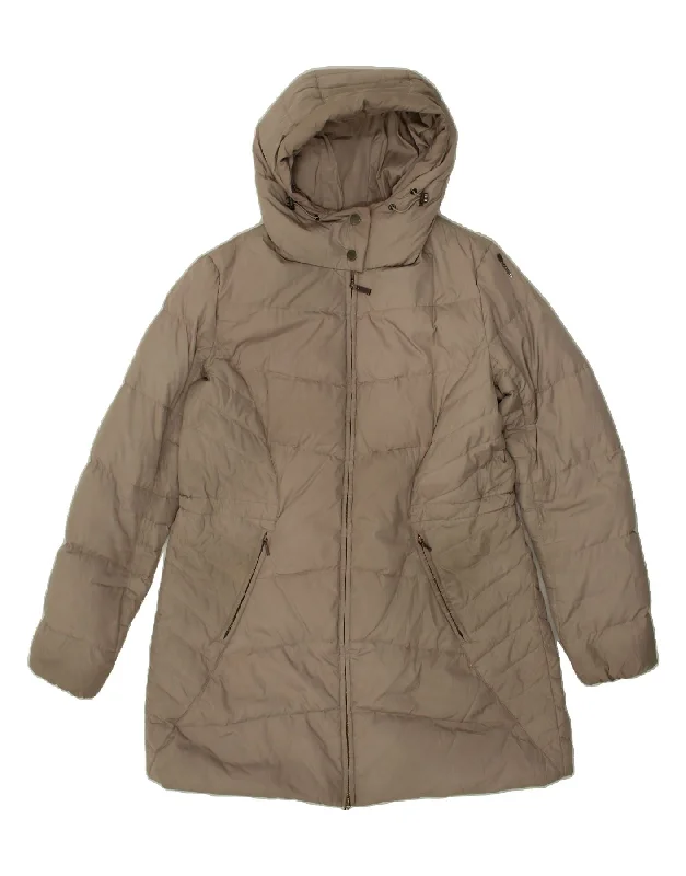 Women's Clothing Apparel GEOX Womens Hooded Padded Coat UK 12 Medium Grey