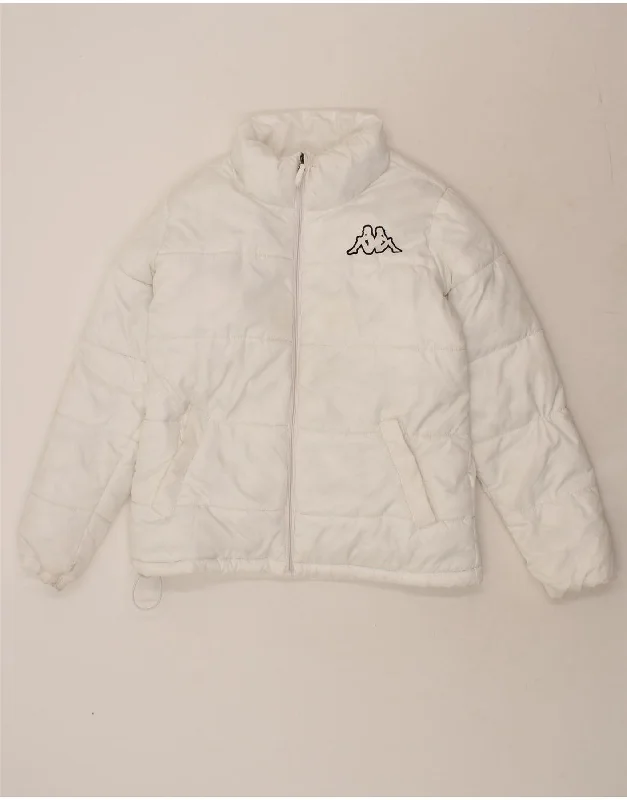 Women's Evening Clothes KAPPA Womens Padded Jacket UK 16 Large White Polyester