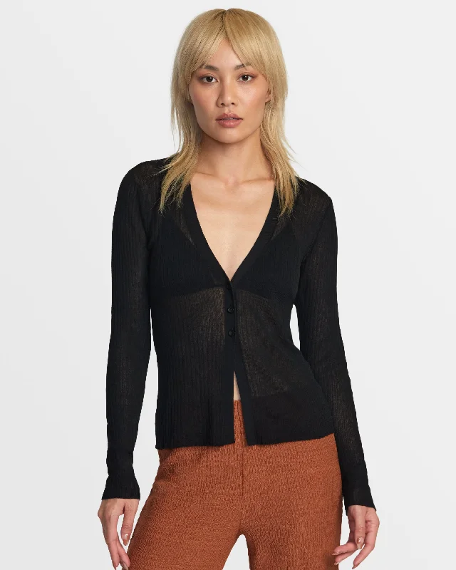 Huge Markdowns Morticia Sweater Top - Black