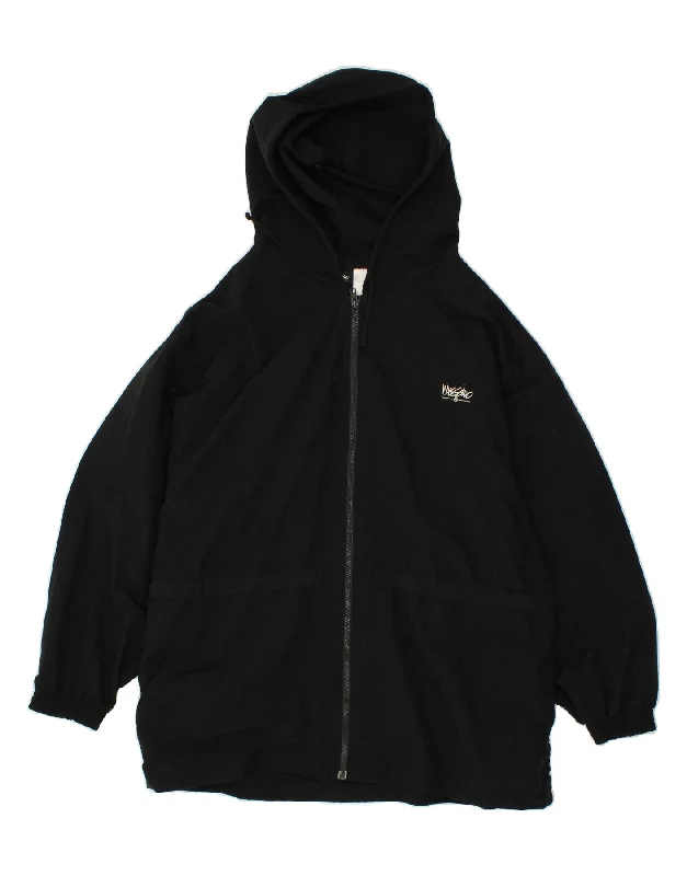 Women's Wedding Apparel MOSSIMO Womens Oversized Hooded Rain Jacket UK 14 Medium Black Nylon