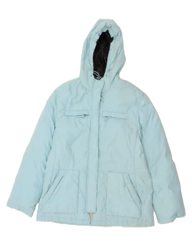 Women's Vacation Outfit Set TOMMY HILFIGER Womens Hooded Padded Jacket UK 16 Large Blue Polyester Women's Vacation Outfit Set TOMMY HILFIGER Womens Hooded Padded Jacket UK 16 Large Blue Polyester