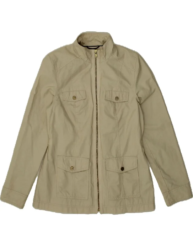 Chic Clothes For Women TOMMY HILFIGER Womens Utility Jacket UK 12 Medium Beige Cotton