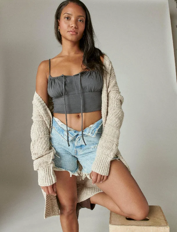 Minimalist Fashion Sale Lucky Brand Women's Strappy Summer Crop