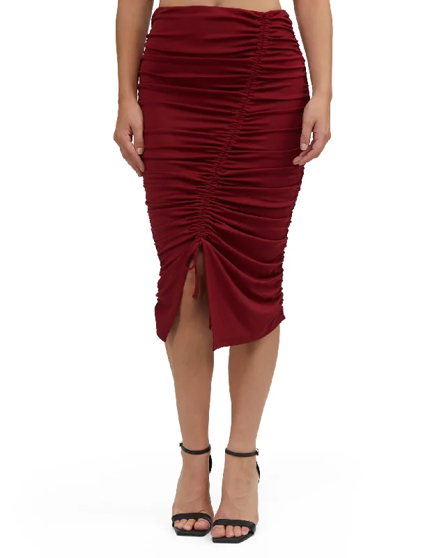 Weekend Sale Bebe Women's Ruched Matte Jersey Skirt