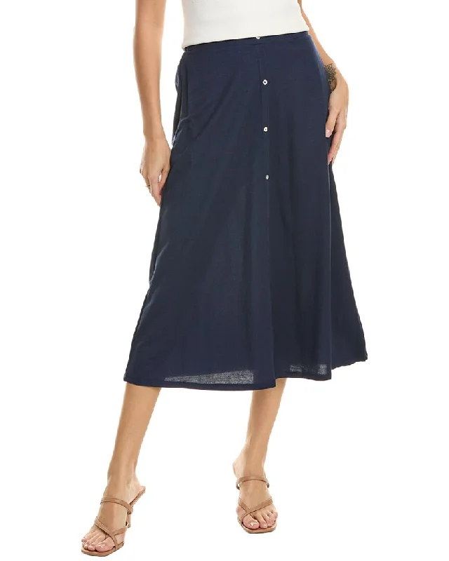 Exclusive Discount Bobeau Button Front Midi Skirt