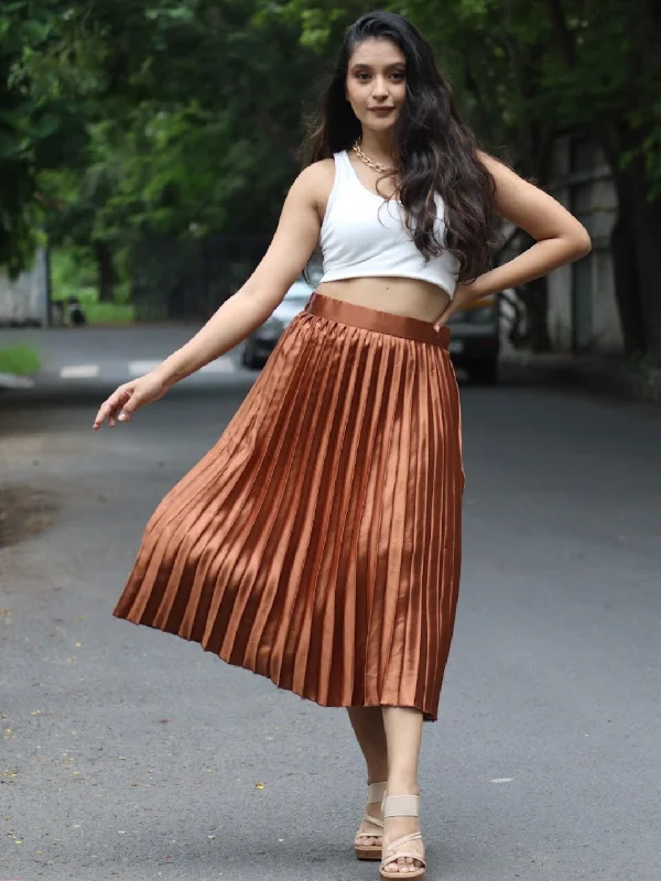 Women's Clothing for Every Season and Trend Pleated Midi Skirt