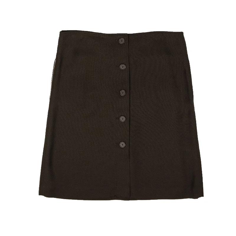 Women's Clothing Boutique BTV-XBTM-0053/44 571964VA6F0_8812 Chocolate Bottega Veneta Button Down Skirt