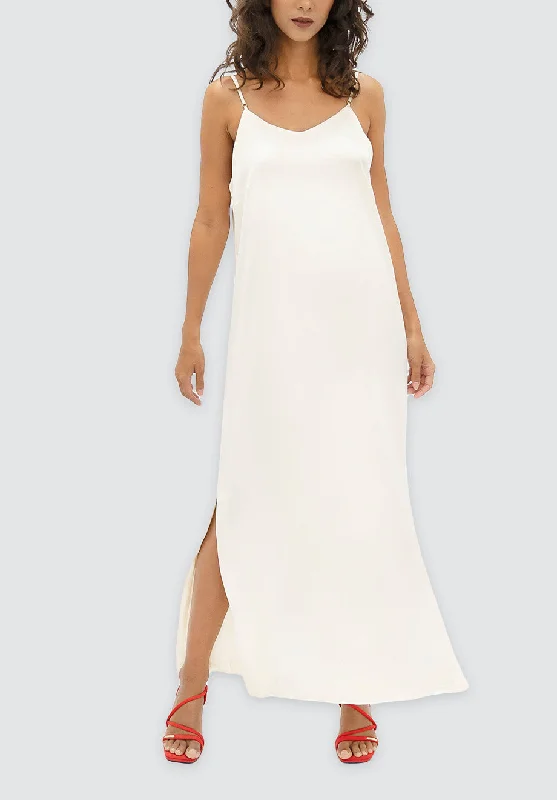 Comfortable Loungewear for Women Calabar CBQ - Slip Dress | Pearl
