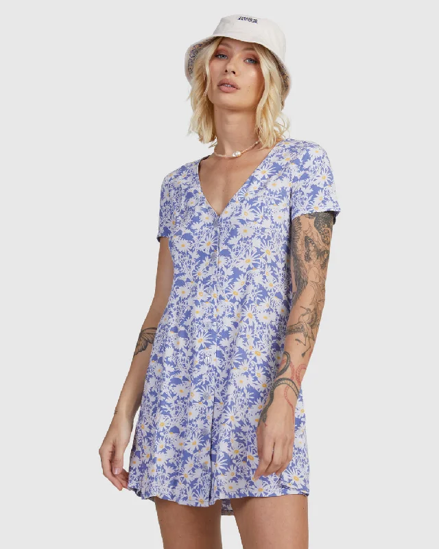 Bold and Elegant Women's Fashion Dais Mini Dress - Coast