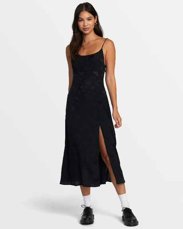 Stylish Dresses for Women Invisible Man Midi Dress - Black