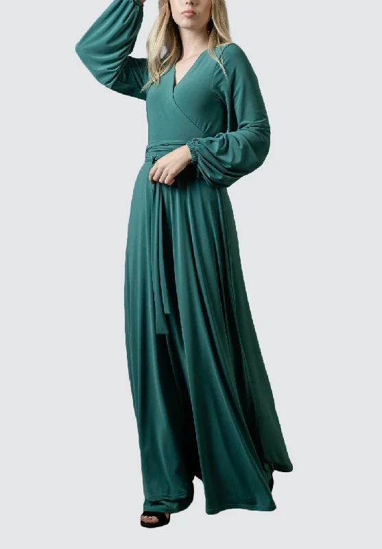 Trendy Women's Dresses Online Maxi Wrap Dress | Ocean Foam