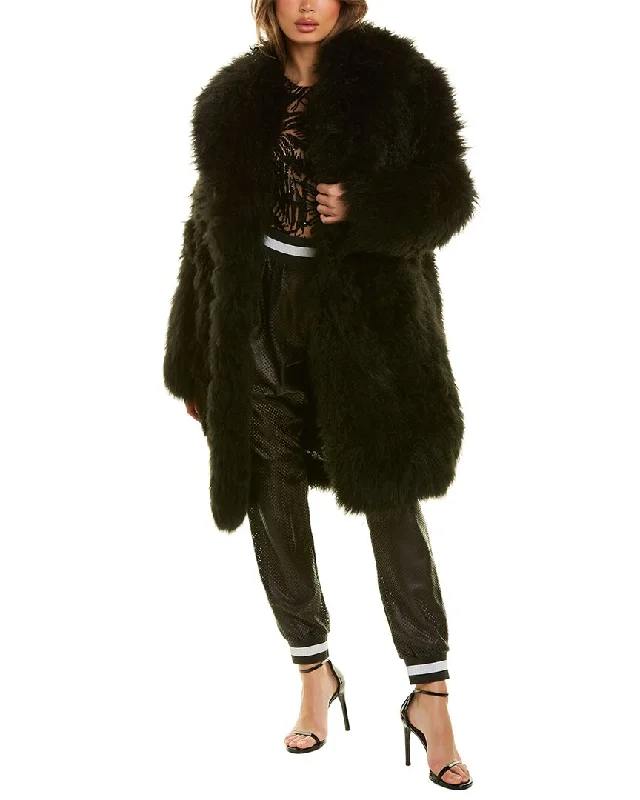 Clothing Brands Michael Kors Sequined Goat Fur Coat